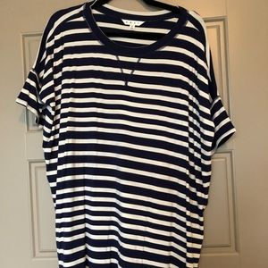 dark navy and white striped cabi shirt! NWOT